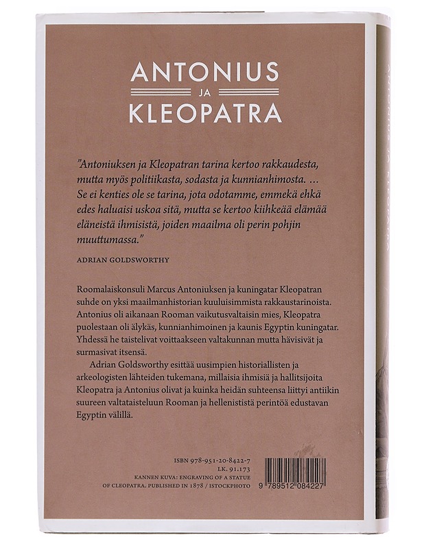 Antonius ja Kleopatra - Goldsworthy, Adrian - Elämäkerrat ja muistelmat - 10105583655 - 1