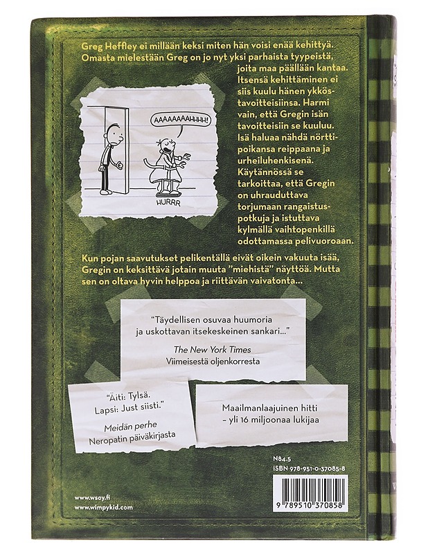 Neropatin päiväkirja / 3 Viimeinen oljenkorsi : Greg Heffleyn julkaisu - Kinney, Jeff - Nuorten kirjat - 10105583656 - 1