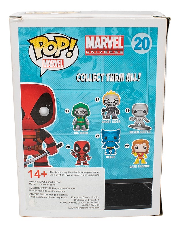 FUNKO POP Marvel Universe; Deadpool figuuri #20 - Lasten lelut - 10105583856 - 2