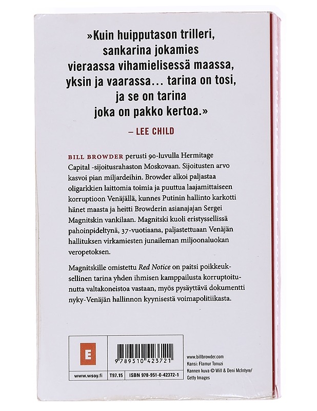 Red notice : kuinka minusta tuli Putinin vihollinen numero yksi - Sheppard, T. G. - Elämäkerrat ja muistelmat - 10105583922 - 1