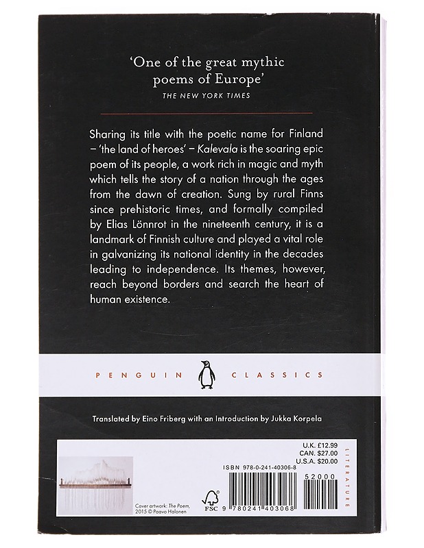 Kalevala : the epic of the Finnish people - Lönnrot, Elias - Runot ja näytelmät - 10105583968 - 1
