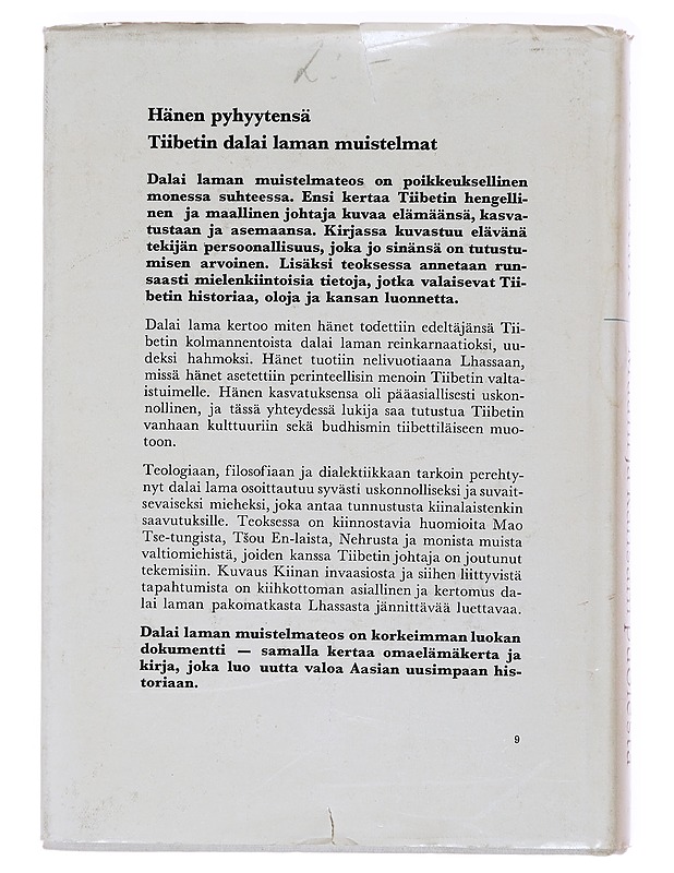 Maani ja kansani puolesta - Dalai Lama - Kaunokirjallisuus - 10105584045 - 1