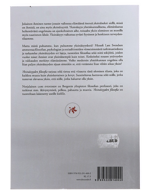 Yksinäisyyden filosofia - Svendsen, Lars - Tietokirjat ja oppaat - 10105584126 - 1