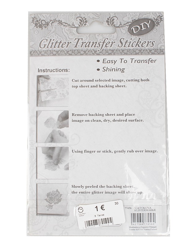 Glitter Transfer Stickers tarra - Askartelu - 10105584224 - 1
