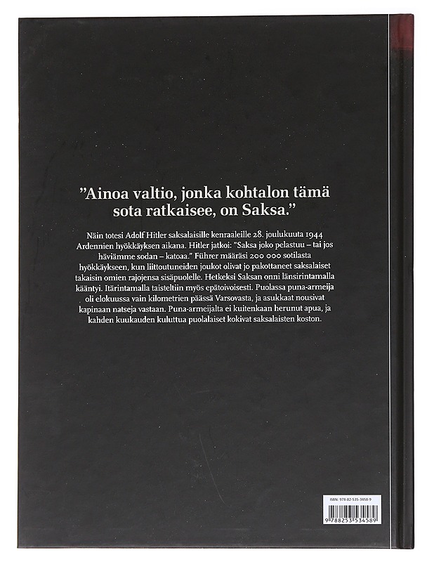 Hitlerin viimeinen ponnistus - Christensen, Else - Historiakirjat - 10105584255 - 1
