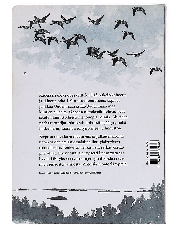 Uudenmaan lintupaikkaopas - Juvonen, Arto - Tietokirjat ja oppaat - 10105584308 - 1