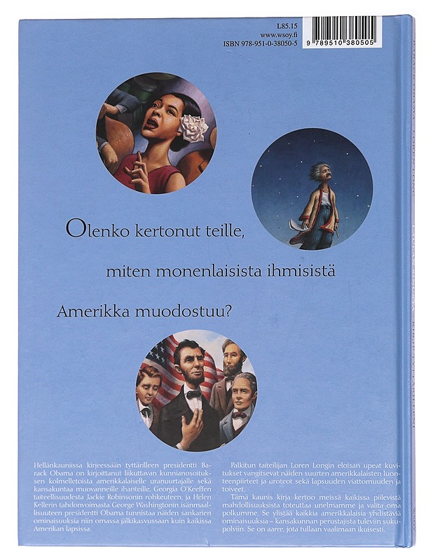 Laulan sinusta / kirje tyttärilleni - Obama, Barack - Lastenkirjat - 10105584377 - 1