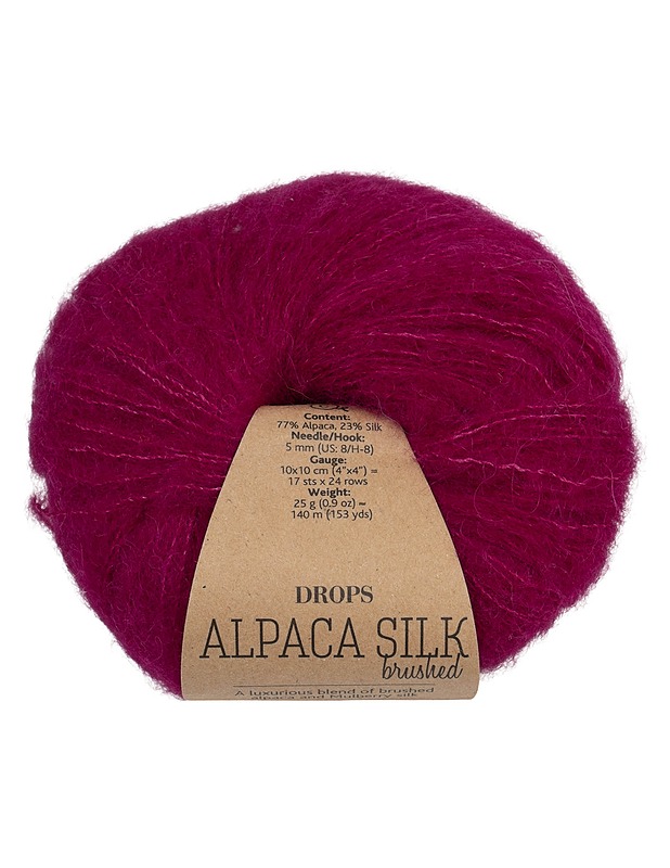 DROPS Alpaca Silk Brushed -neulelanka, 25g, 2e/kpl - Käsityö - 10105584649 - 0