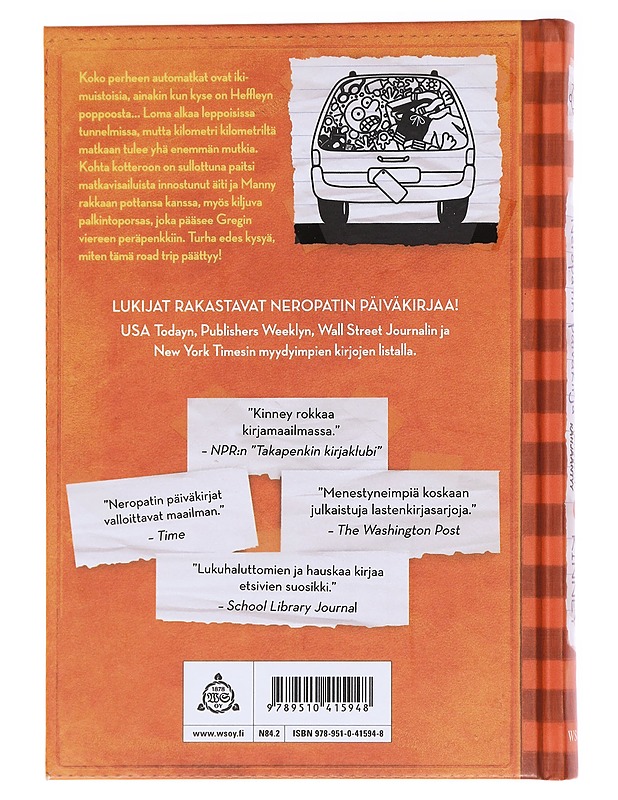 Neropatin päiväkirja / 9 Reissussa rähjääntyy - Kinney, Jeff - Nuorten kirjat - 10105584667 - 1
