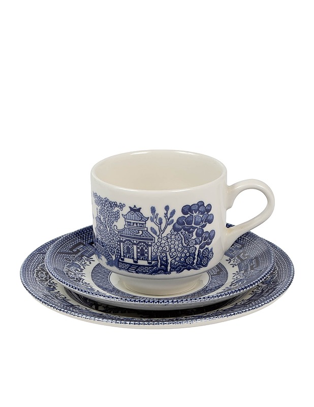 CHURCHILL Blue Willow teeastiasto, 12 osaa - Lautaset ja kulhot - 10105584705 - 1