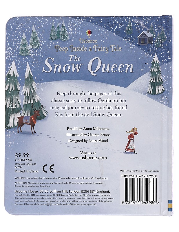 The Snow Queen - Milbourne, Anna - Lastenkirjat - 10105584736 - 1
