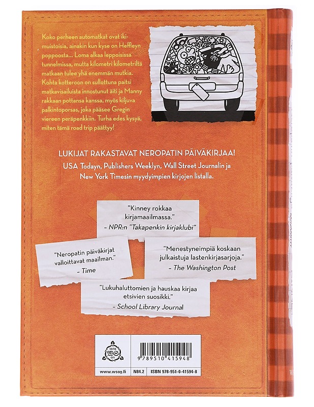 Neropatin päiväkirja / 9 Reissussa rähjääntyy - Kinney, Jeff - Nuorten kirjat - 10105584756 - 1