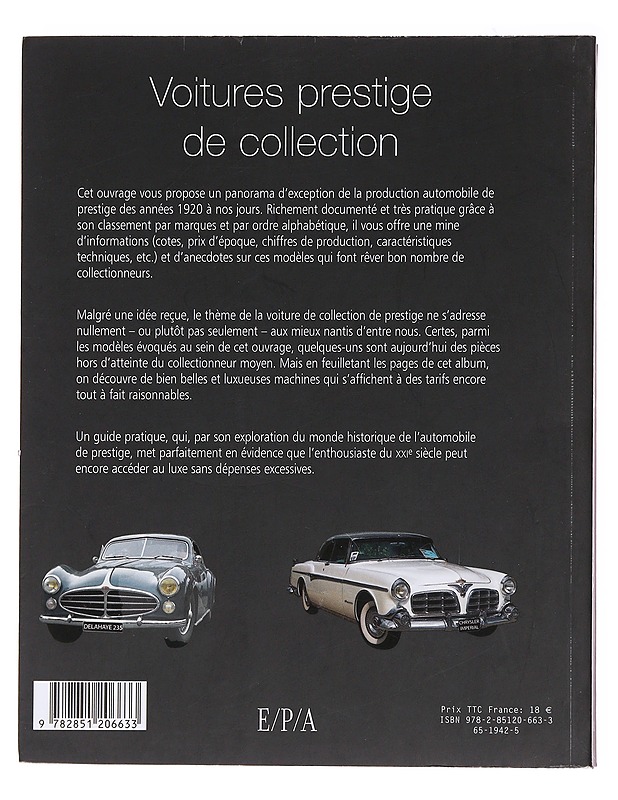 Voitures prestige de collection - Gobert, Sophie - Tietokirjat ja oppaat - 10105584780 - 1