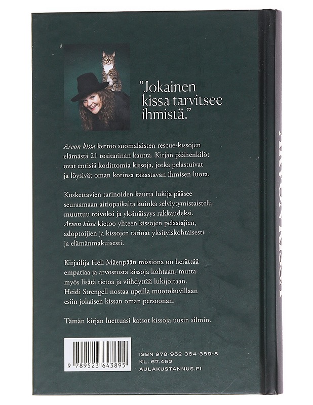 Arvon kissa / suomalaisten rescue-kissojen tarinoita - Mäenpää, Heli - Tietokirjat ja oppaat - 10105584805 - 1