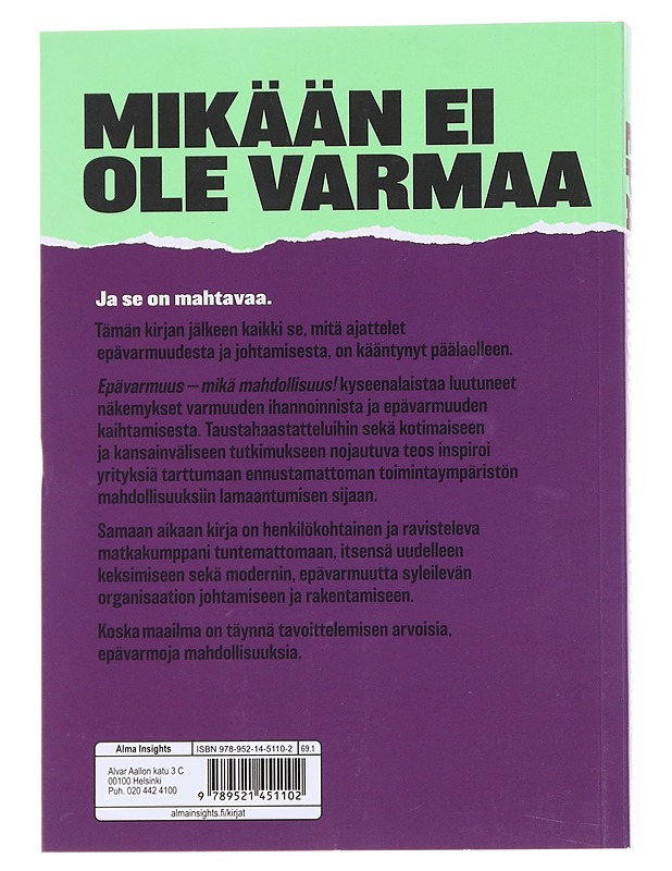 Epävarmuus : mikä mahdollisuus! - Petteri Lillberg - Tietokirjat ja oppaat - 10105584835 - 1