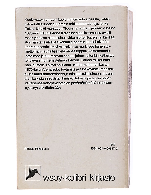 Anna Karenina - Leo Tolstoi - Romaanit ja novellit - 10105584890 - 1
