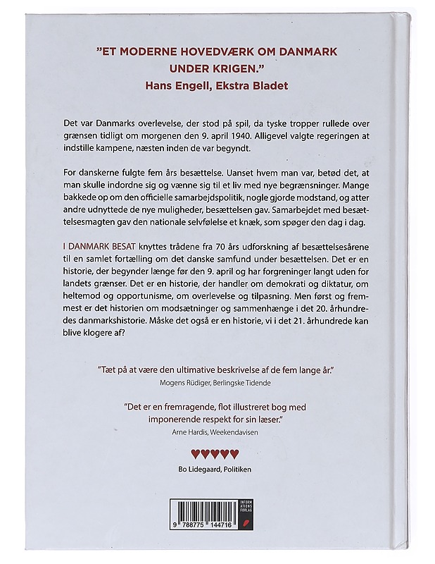 Danmark Besat : Krig Og Hverdag 1940-45 - Historiakirjat - 10105584911 - 1