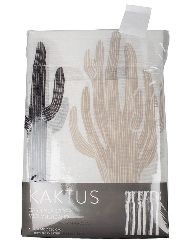 KAKTUS sivuverhot, 140x250 cm - 2kpl - Verhot ja kapat - 10105584936 - 0