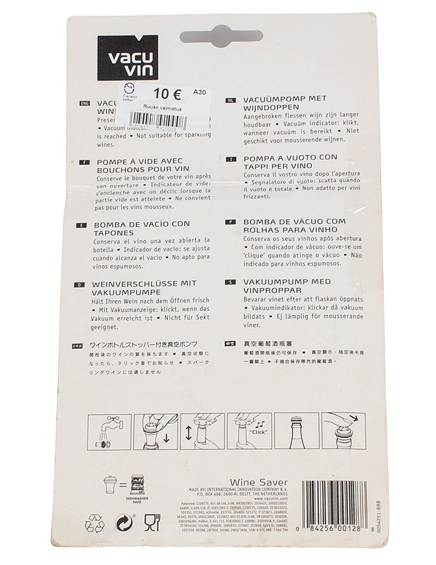 VACU VIN Wine Saver viinipumppu - Muut astiat - 10105584950 - 1