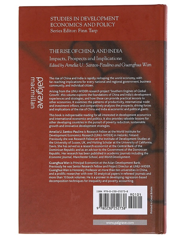 The rise of China and India : impacts, prospects and implications - Tietokirjat ja oppaat - 10105584962 - 1