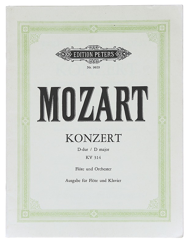 Mozart Konzert D-dur / D major, KV 314 Flöte und Urchester - Erich List - Tietokirjat ja oppaat - 10105584981 - 0
