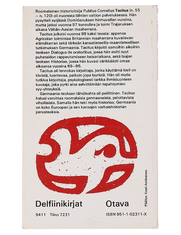 Germaania - Tacitus - Historiakirjat - 10105584996 - 1