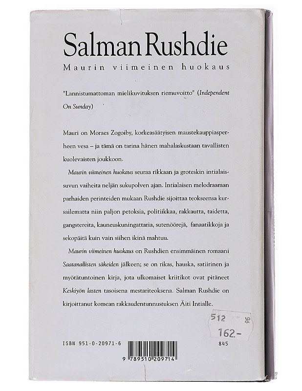 Maurin viimeinen huokaus - Rushdie, Salman - Romaanit ja novellit - 10105585103 - 1