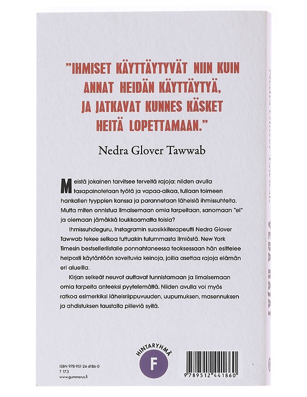 Vedä rajat ja ota oma elämä haltuusi - Tawwab, Nedra Glover - Tietokirjat ja oppaat - 10105585110 - 1