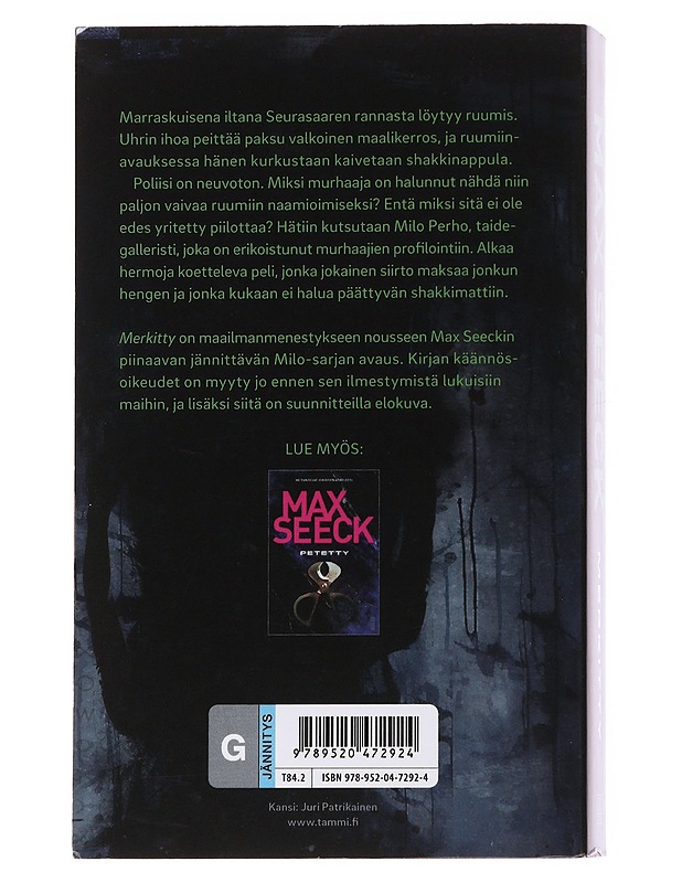 Merkitty - Max Seeck - Romaanit ja novellit - 10105585141 - 1