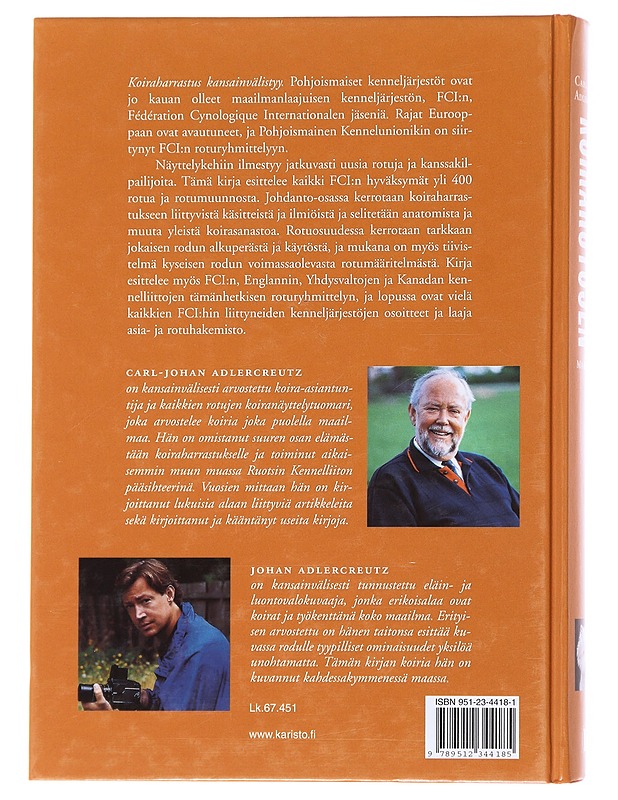 Koirarotujen maailma - Adlercreutz, Carl-Johan - Tietokirjat ja oppaat - 10105585278 - 1