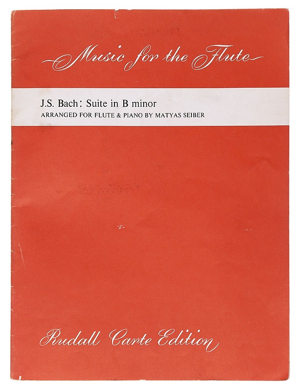 Suite in B minor, Music for the Flute nuottivihko - J.S. Bach - Musiikki- ja elokuvakirjat - 10105585281 - 0