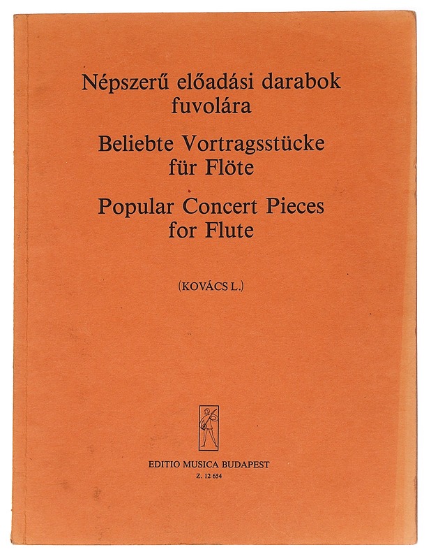 Popular Concert Pieces for Flute nuottivihko - Kovacs L. - Musiikki- ja elokuvakirjat - 10105585304 - 0