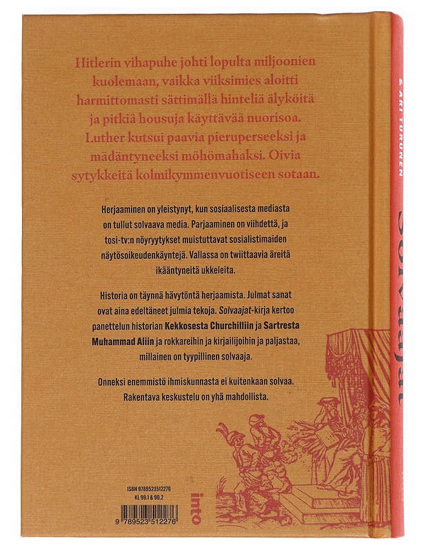 Solvaajat : herjaamisen hävytön historia - Laukka, Petri - Elämäkerrat ja muistelmat - 10105585311 - 1