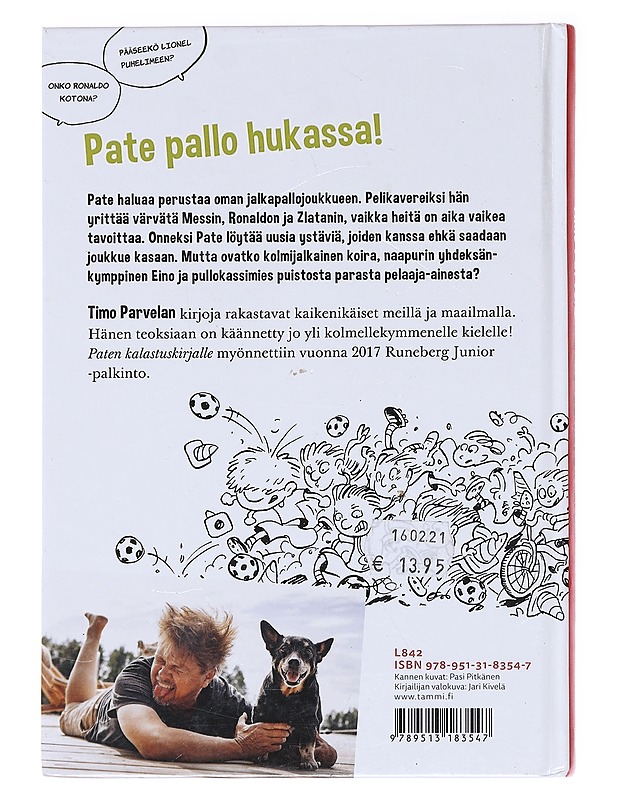 Paten jalkapallokirja - Parvela, Timo - Lastenkirjat - 10105585329 - 1