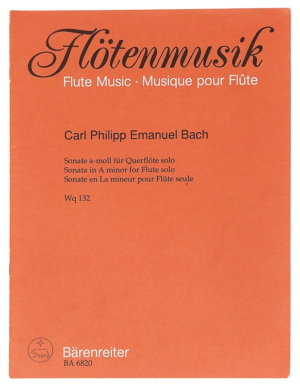 Flötenmusik nuottivihko - Carl Philipp Emanuel Bach - Musiikki- ja elokuvakirjat - 10105585351 - 0