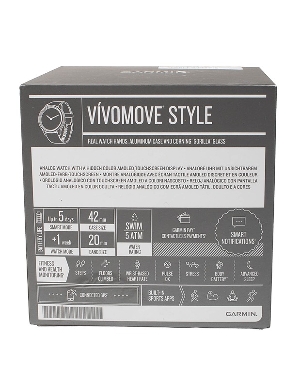 GARMIN Vivomove Style hybridirannekello - Muu elektroniikka - 10105585386 - 2