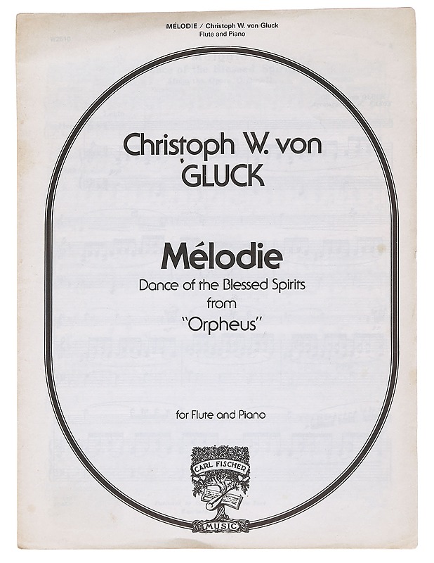 Melodie Dance of the Blessed Spirits nuottivihko - CH W. von Gluck - Matkaoppaat ja sanakirjat - 10105585405 - 0