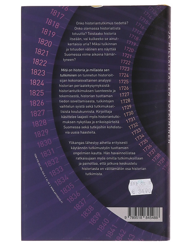 Mitä on historia ja millaista sen tutkiminen - Heikki Ylikangas - Tietokirjat ja oppaat - 10105585442 - 1