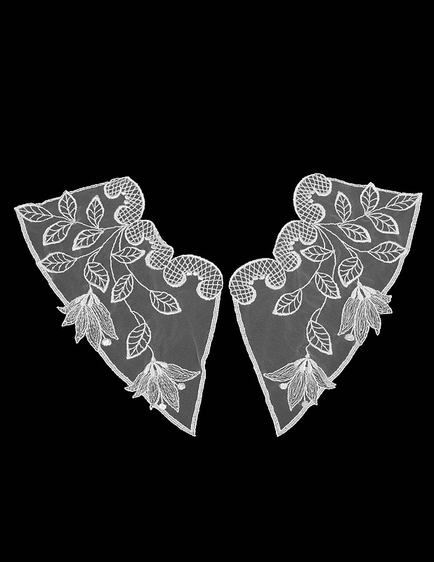 Pitsikauluspalat Valkoinen, 2kpl - Ompelu - 10105585493 - 2