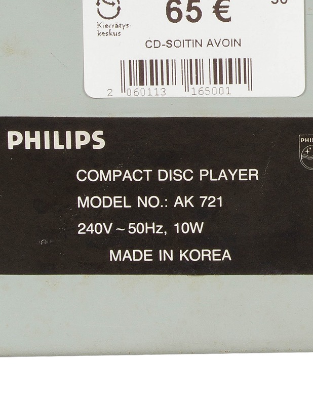 PHILIPS AK721 CD-soitin - Audio - 10105585562 - 3