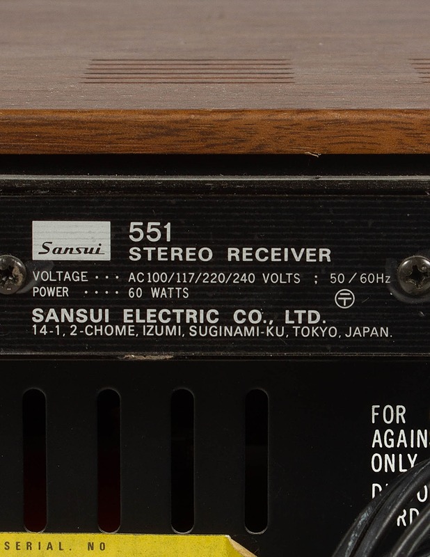 SANSUI 551 -vahvistin  - Audio - 10105585569 - 3