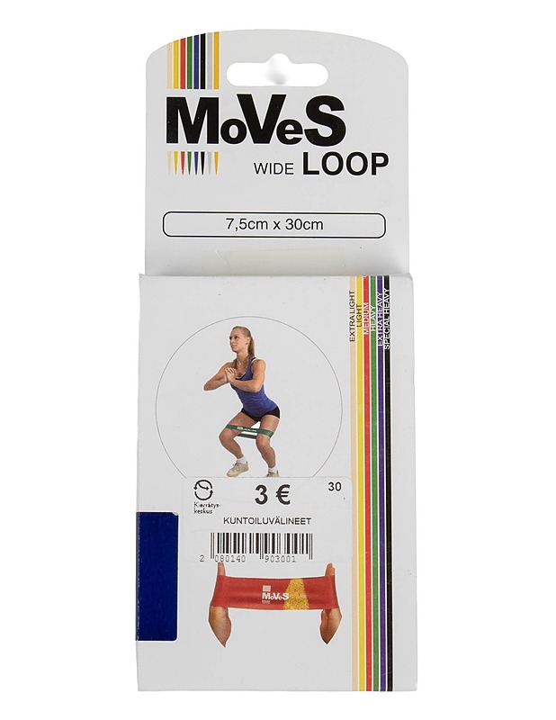 MOVES Wide Loop harjoituskuminauha, 7.5x30 cm - Kuntoilu - 10105585698 - 0