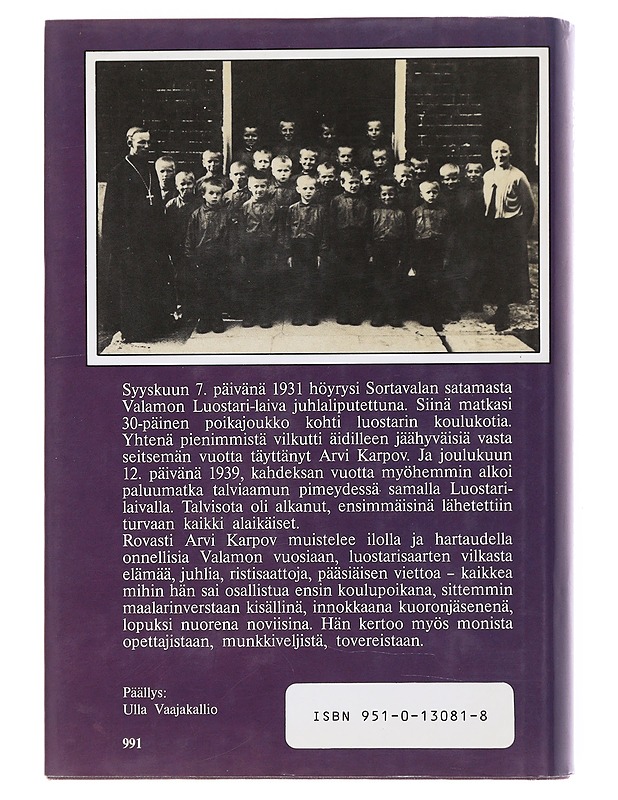 Valamo syvimmällä sydämessäni - Arvi Karpov - Historiakirjat - 10105585766 - 1