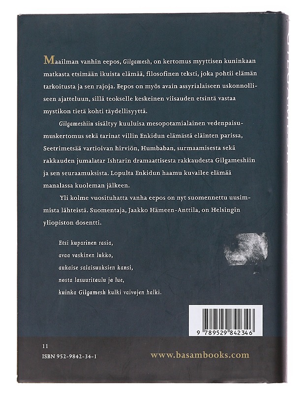 Gilgamesh:kertomus ikuisen elämän etsimisestä - Runot ja näytelmät - 10105585784 - 1
