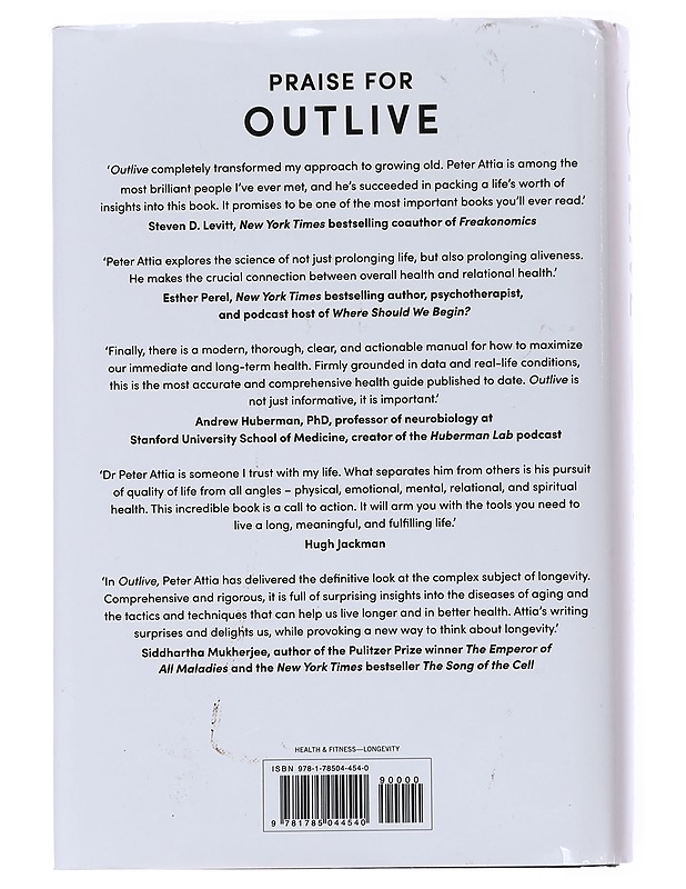 Outlive : the science & art of longevity - Attia, Peter - Tietokirjat ja oppaat - 10105585800 - 1