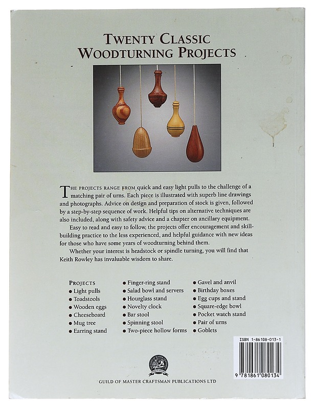 Keith Rowley's woodturning projects - Keith Rowley - Tietokirjat ja oppaat - 10105585801 - 1