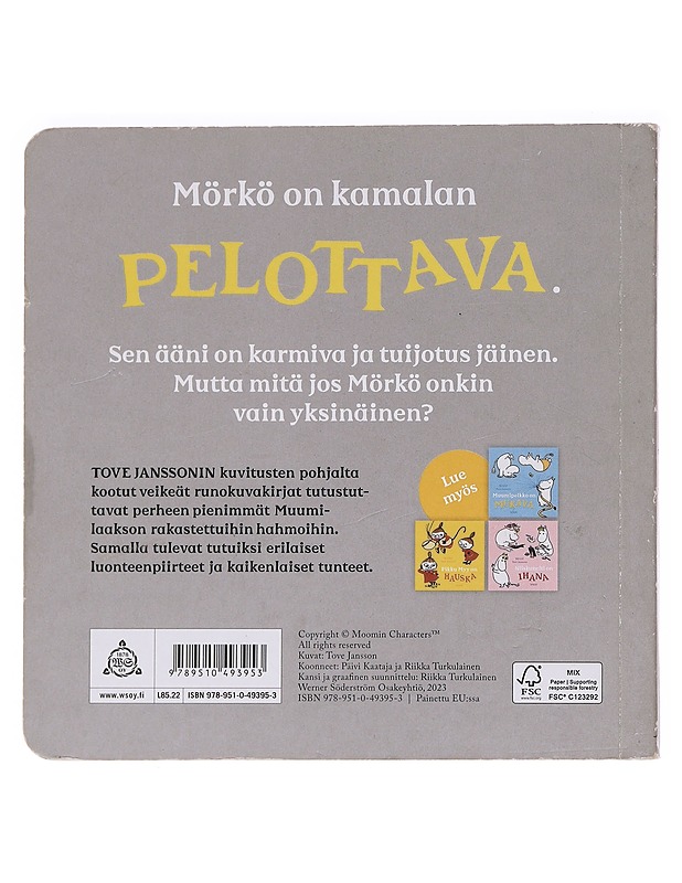 Mörkö on pelottava - Jansson, Tove - Lastenkirjat - 10105585838 - 1