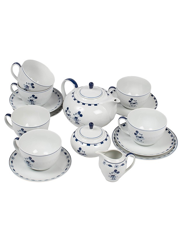 GUY DEGRENNE Disney Mikki & Minni teeastiasto, 16 osaa - Lautaset ja kulhot - 10105585889 - 0