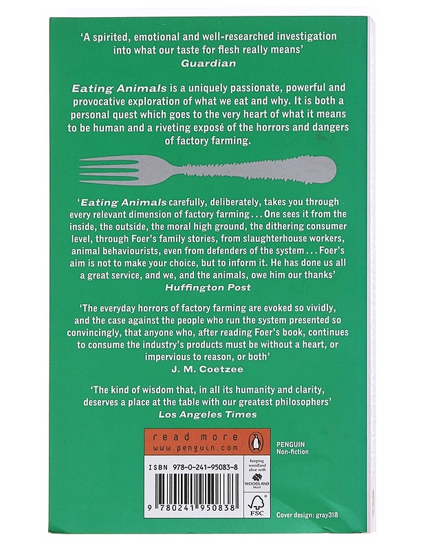 Eating animals - Jonathan Safran Foer - Tietokirjat ja oppaat - 10105585914 - 1