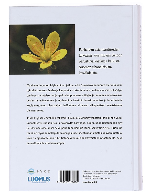 Suomen uhanalaiset kasvit - Ryttäri, Terhi - Kirja lahjaksi - 10105585986 - 1
